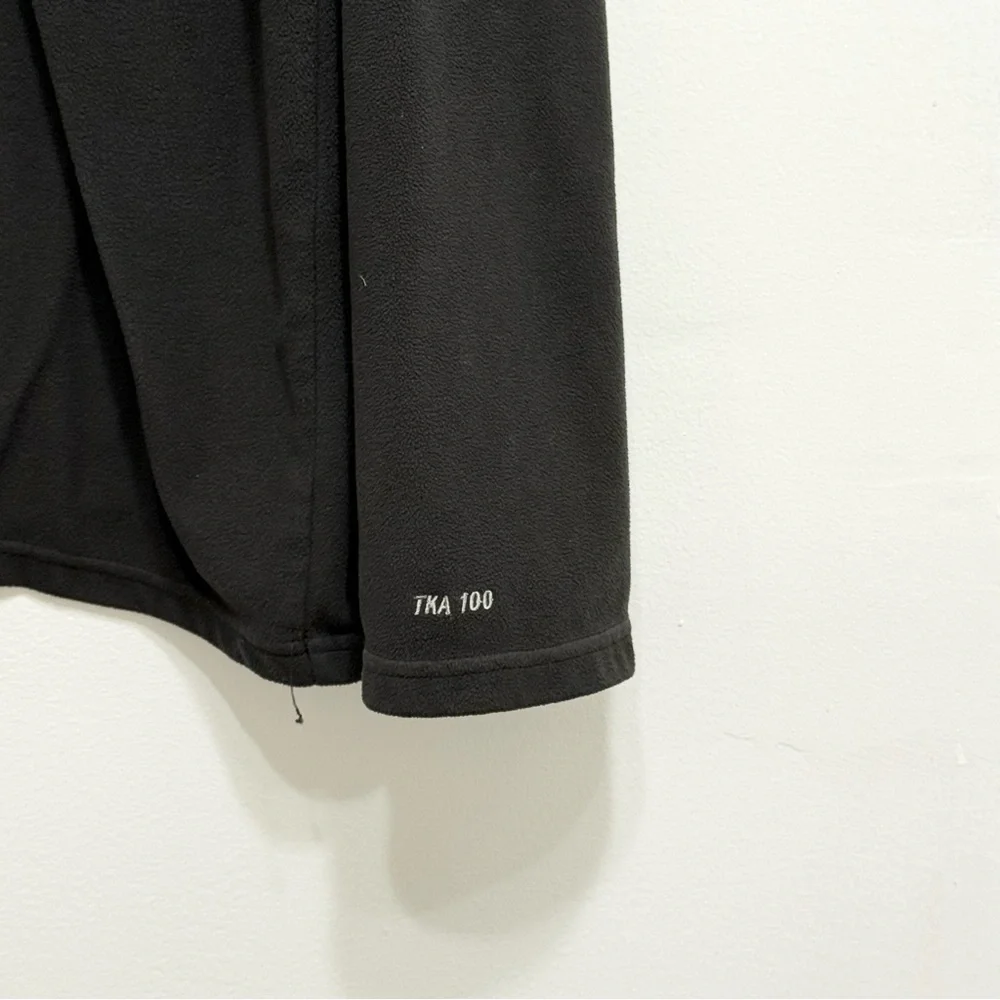The North Face TKA 100 Quarter Zip Fleece Pullover Black Men’s XL